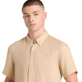 Camicia Uomo Timberland Mill Brook Beige | NonSoloSport