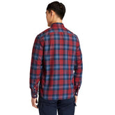 Timberland Camicia Down Back River Herringbone Uomo Rosso Blu | NonSoloSport