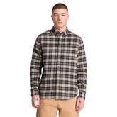 Camicia Uomo Timberland Quadri Flanella Nero | NonSoloSport
