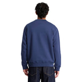 Felpa Uomo Timberland Logo Established 1973 Blu | NonSoloSport