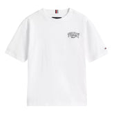 T-Shirt Ragazzo Tommy Jeans Varsity Bianco | NonSoloSport