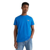 Tommy Jeans T-Shirt Slim Fit Logo Uomo Blu | NonSoloSport