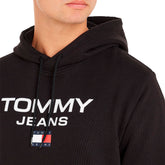 Tommy Jeans Felpa Logo Entry Uomo Nero | NonSoloSport