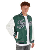 Bomber Uomo Tommy Jeans Varsity Letterman Verde | NonSoloSport