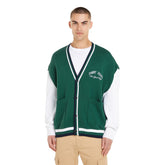 Cardigan Uomo Tommy Jeans Colourblock Varsity Verde | NonSoloSport
