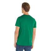 T-Shirt Uomo Tommy Jeans Linear Logo Verde | NonSoloSport