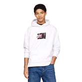 Felpa Uomo Tommy Jeans Relaxed Fit Bianco | NonSoloSport