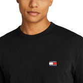 T-Shirt Uomo Tommy Jeans Distintivo Nero | NonSoloSport