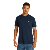 T-Shirt Uomo Tommy Jeans Regular Badge Cotone Navy Blu | NonSoloSport