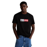 T-Shirt Uomo Tommy Jeans Logo Slim Nero | NonSoloSport