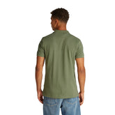 Polo Uomo Tommy Jeans Piquet Slim Placket Verde Militare | NonSoloSport