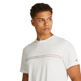 T-Shirt Uomo Tommy Jeans Slim Entry Graphic Bianco Ecru | NonSoloSport