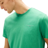 T-Shirt Uomo Tommy Jeans Linear Logo Verde | NonSoloSport
