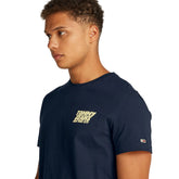T-Shirt Uomo Tommy Jeans Slim Bubble Print Blu Navy | NonSoloSport