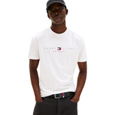 T-Shirt Uomo Tommy Jeans Flag Bianco | NonSoloSport