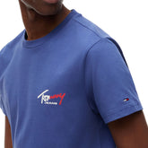 T-Shirt Uomo Tommy Jeans Logo Signature Blu | NonSoloSport