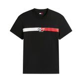 T-Shirt Uomo Tommy Jeans Signature Logo Nero | NonSoloSport
