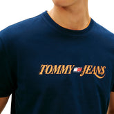 T-Shirt Uomo Tommy Jeans Logo Blu Scuro | NonSoloSport