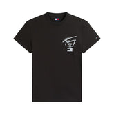 T-Shirt Uomo Tommy Jeans Signature Back Logo Nero | NonSoloSport