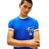 T-Shirt Uomo Tommy Jeans Signature Back Logo Blu | NonSoloSport