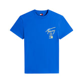 T-Shirt Uomo Tommy Jeans Signature Back Logo Blu | NonSoloSport