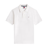 Polo Uomo Tommy Jeans Flag Bianco | NonSoloSport