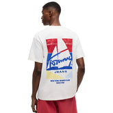 T-Shirt Uomo Tommy Jeans Sailboat Bianco | NonSoloSport