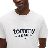 T-Shirt Uomo Tommy Jeans Slim Graphic Bianco | NonSoloSport