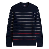 Maglione Uomo Tommy Jeans Stripe Blu Bianco | NonSoloSport