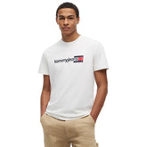 T-Shirt Uomo Tommy Jeans Regular Logo Entry Dna Bianco | NonSoloSport
