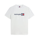 T-Shirt Uomo Tommy Jeans Regular Logo Entry Dna Bianco | NonSoloSport