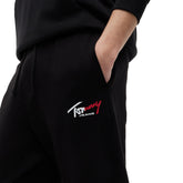 Pantalone Jogger Uomo Tommy Jeans Signature Nero | NonSoloSport