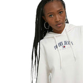 Tommy Jeans Felpa Logo 2 Essential Donna Bianco | NonSoloSport