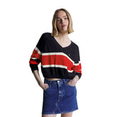 Tommy Jeans Pullover Crop Donna Blu | NonSoloSport