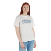 T-Shirt Donna Tommy Jeans Varsity Rlx Bianco | NonSoloSport