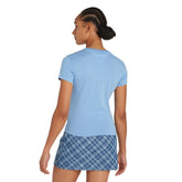 T-Shirt Donna Tommy Jeans Slim Azzurro | NonSoloSport