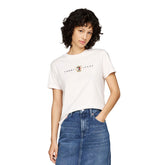 T-Shirt Donna Tommy Jeans Prep Bianco | NonSoloSport