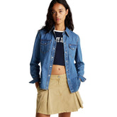 Camicia Donna Tommy Jeans Western Blu | NonSoloSport