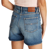 Bermuda Donna Tommy Jeans Mom Azzurro | NonSoloSport