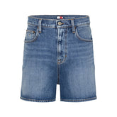 Bermuda Donna Tommy Jeans Mom Azzurro | NonSoloSport
