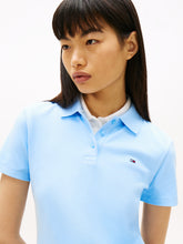 Polo Donna Tommy Jeans Slim Fit Azzurro | NonSoloSport