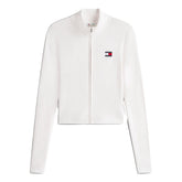 Cardigan Donna Tommy Jeans Distintivo Bianco | NonSoloSport