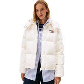 Piumino Donna Tommy Jeans Alaska Bianco | NonSoloSport