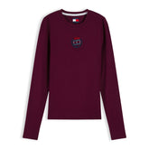 Maglia Donna Tommy Jeans Crest Bordeaux | NonSoloSport