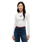 Maglia Donna Tommy Jeans Crest Bianco | NonSoloSport