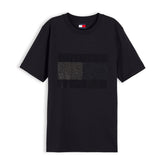 T-Shirt Donna Tommy Jeans Flag Bling Nero | NonSoloSport