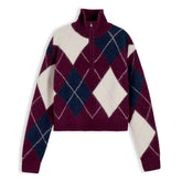 Felpa Donna Tommy Jeans Fluffy Quarter Zip Viola Blu | NonSoloSport