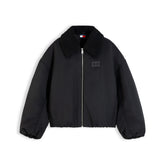 Giacca Bomber Donna Tommy Jeans Fur Collar Utility Nero | NonSoloSport