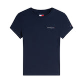 T-Shirt Donna Tommy Jeans Slim Fit Blu | NonSoloSport