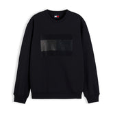 Felpa Donna Tommy Jeans Flag Bling Nero | NonSoloSport